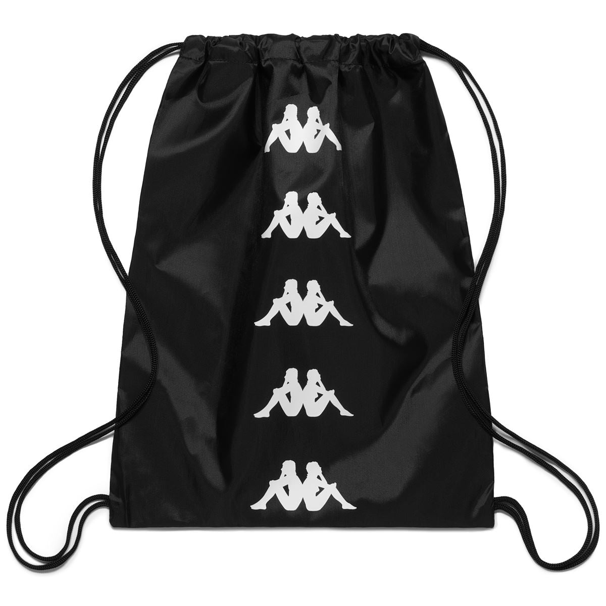 Sac à cordons Kappa Gysika noir