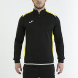 Sweat demi-zip Joma Campus II noir/jaune, réf. 100421.109 – deuxième vue