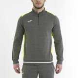 Sweat demi-zip Joma Campus II gris chiné/jaune, réf. 100421.159 – deuxième vue