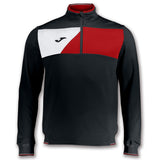 Sweat Joma Crew II noir/rouge, réf. 100612.106 – vue de face