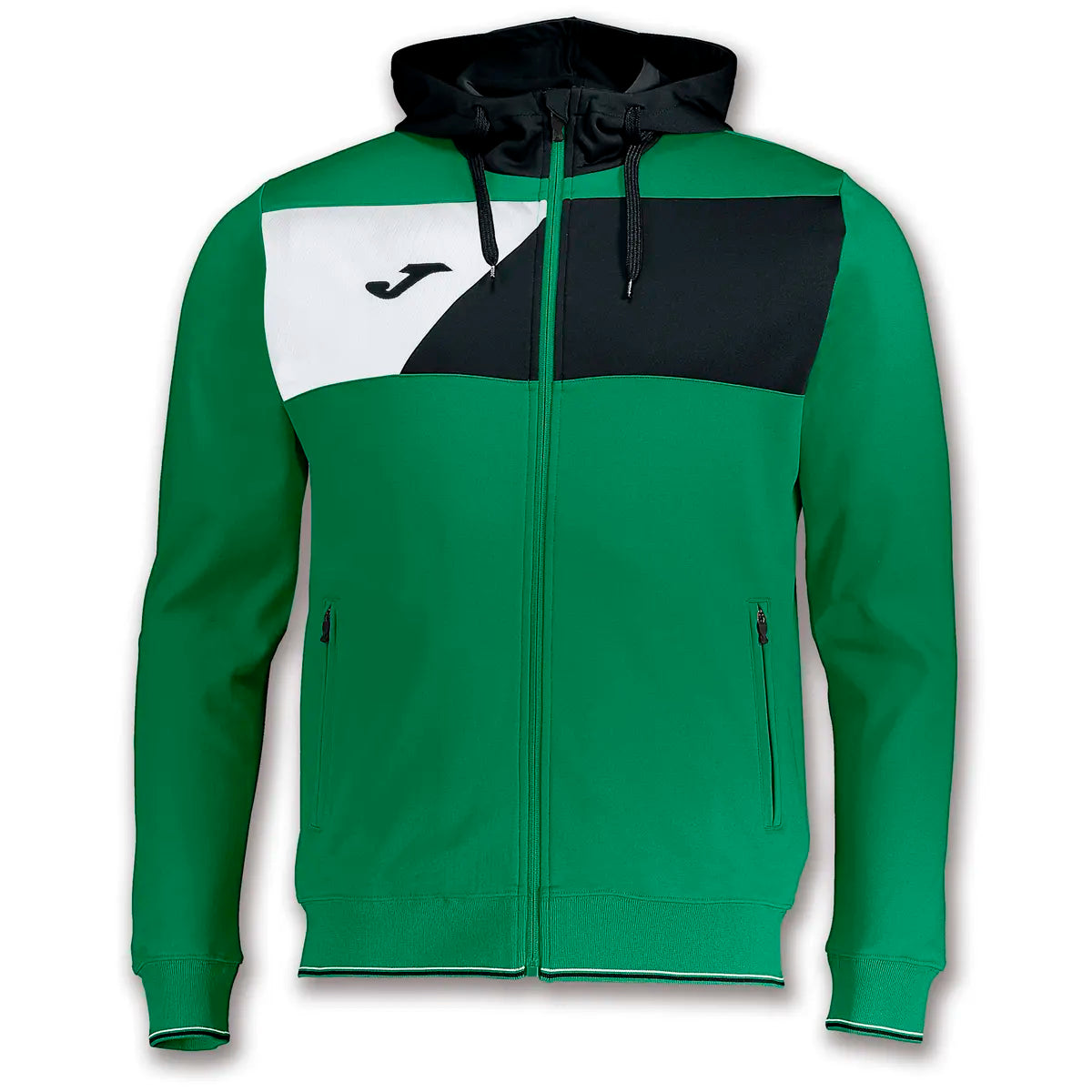 Veste à capuche Joma Crew II vert/noir
