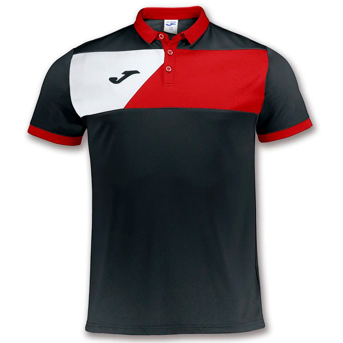 Polo Joma Crew II noir/rouge