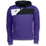 Sweat à capuche Joma Crew II violet, réf. 100760.551 – vue de face