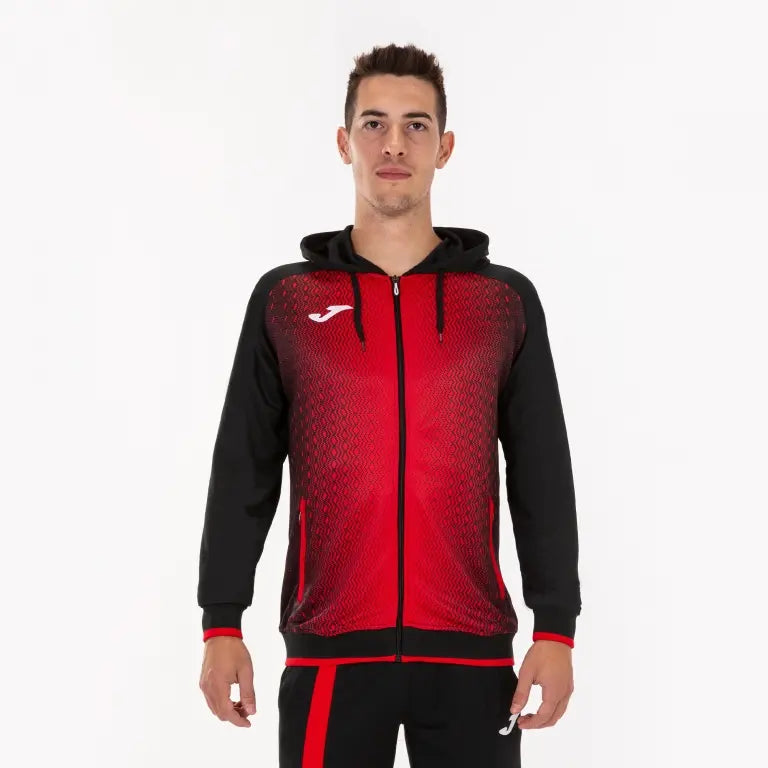 Veste à capuche Joma Supernova noir/rouge – vue de face