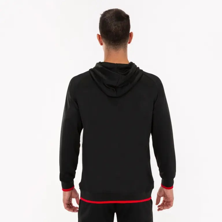 Veste à capuche Joma Supernova noir/rouge – vue de dos