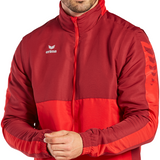 Veste Erima Six Wings manches amovibles rouge/bordeaux – porté