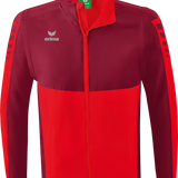 Veste Erima Six Wings manches amovibles rouge/bordeaux – vue de face