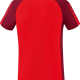 Polo fonctionnel Erima Six Wings rouge/bordeaux – vue de dos