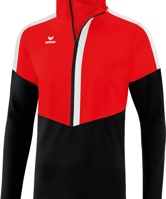 Haut d’entraînement Erima Squad rouge/noir/blanc – vue de face