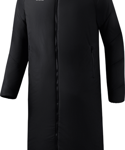 Manteau de stade Erima Team noir – vue de face