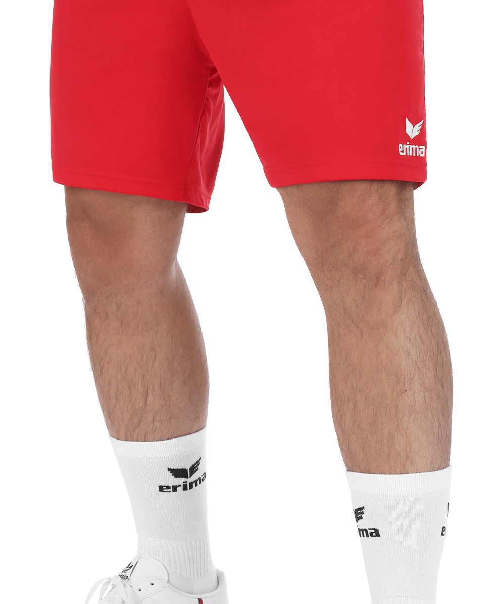 Short Erima Rio 2.0 rouge – porté