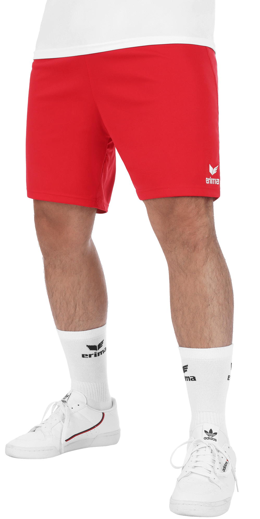 Short Erima Rio 2.0 rouge – porté