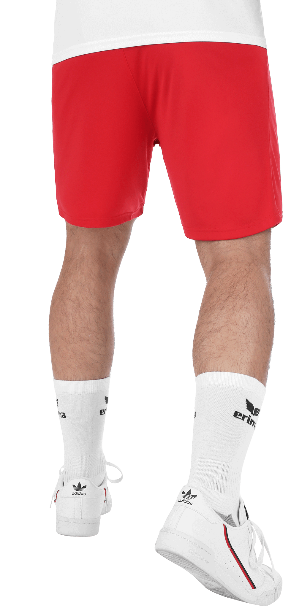 Short Erima Rio 2.0 rouge – porté