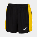 Short Joma Maxi noir et jaune, référence 901142.109, vue de face