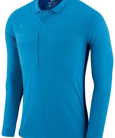 Maillot d’arbitre Nike Dry Referee manches longues bleu – vue de face