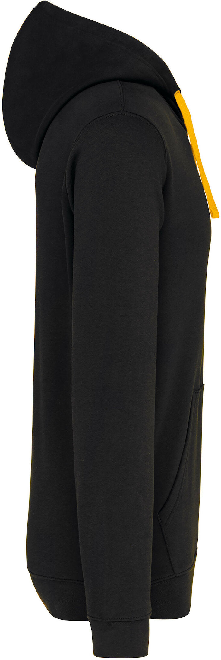 Sweat à capuche Kariban noir/jaune – vue 3