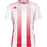 Maillot Kappa Bugo blanc/rouge