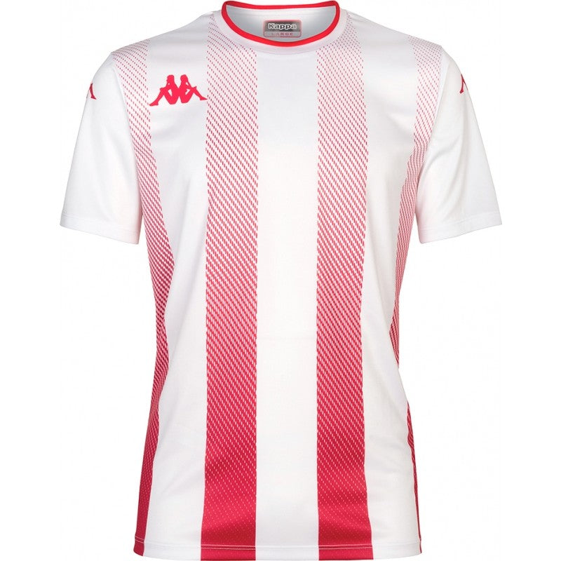 Maillot Kappa Bugo blanc/rouge