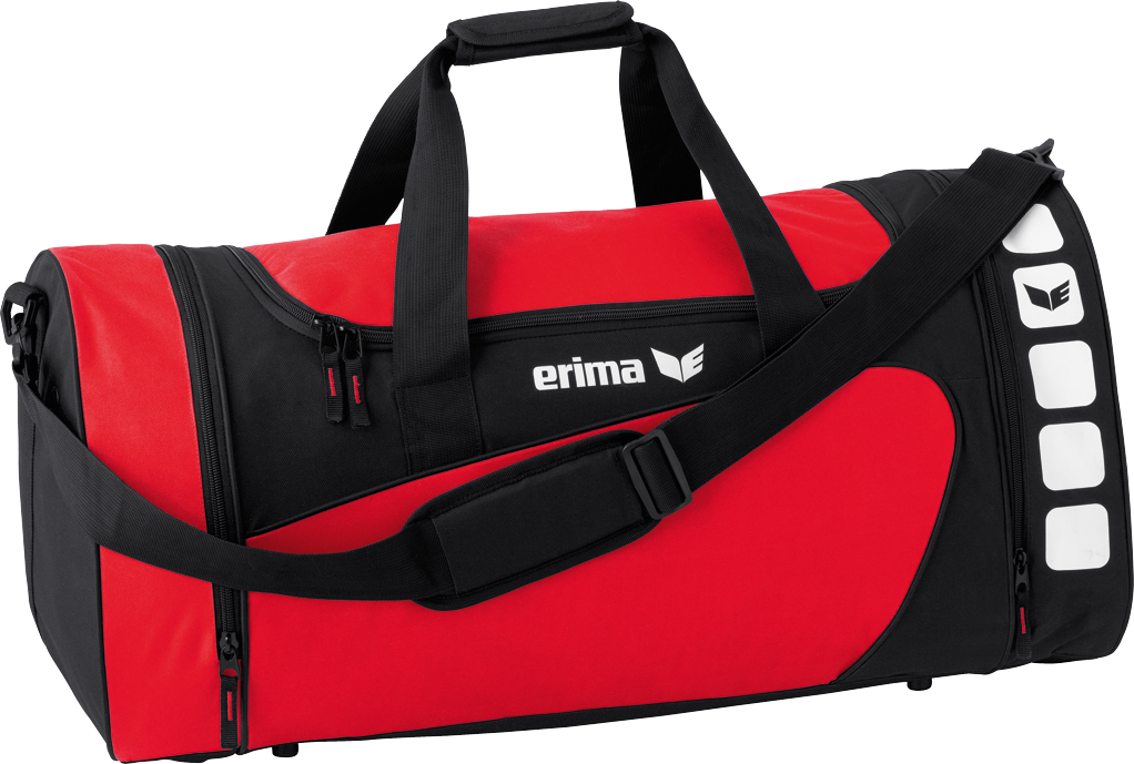Sac de sport Erima Club 5 rouge/noir – vue de face