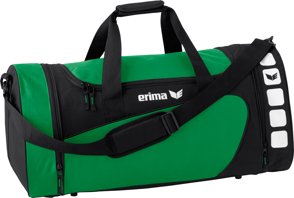 Sac de sport Erima Club 5 vert émeraude/noir – vue de face