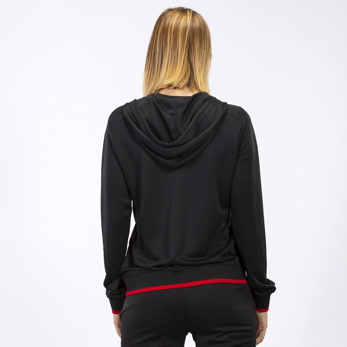 Veste à capuche Joma Supernova femme noir/rouge, réf. 900891.106 – deuxième vue