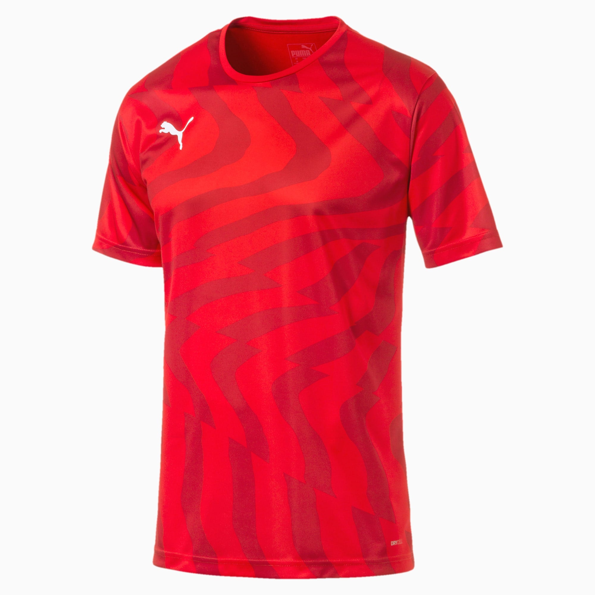 Maillot Puma CUP Jersey Core rouge et blanc – vue de face