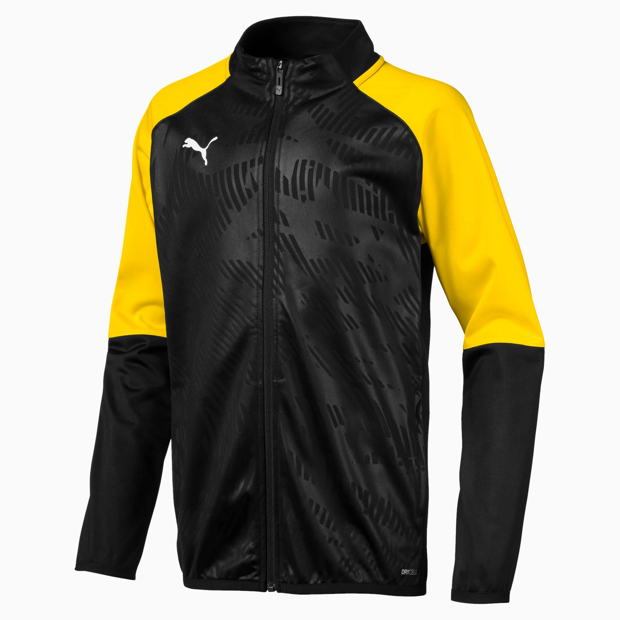 Veste d'entraînement Puma CUP Training Poly Core enfant noir et jaune