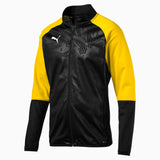 Veste d'entraînement Puma CUP Training Poly Core noir et jaune – vue de face