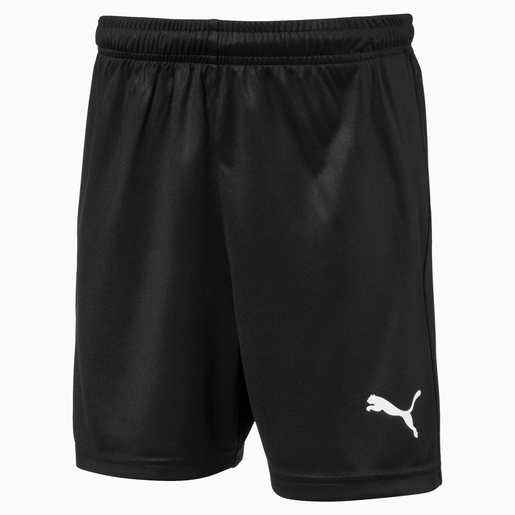 Short de foot Puma LIGA Core enfant noir et blanc – vue de face