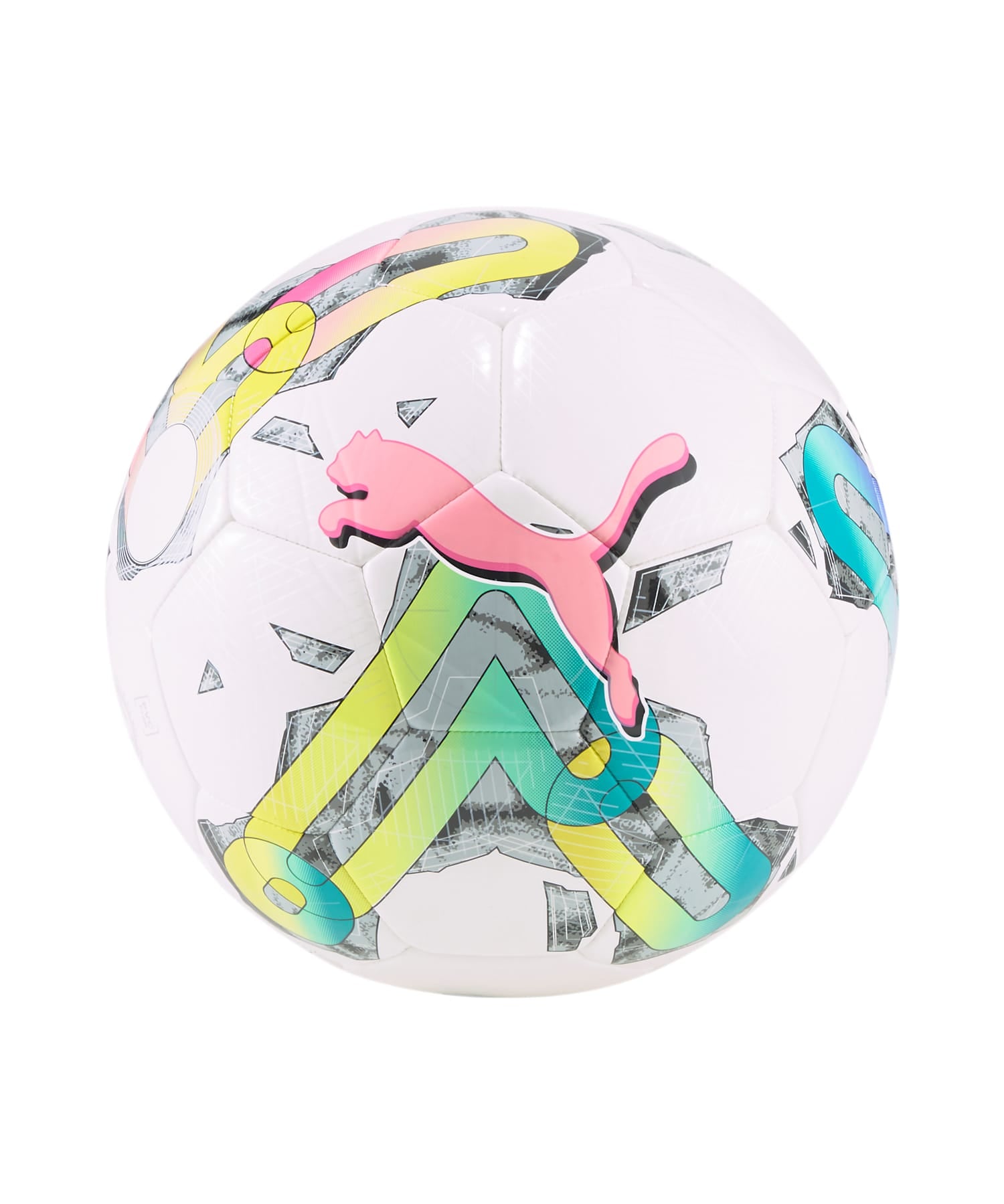 Ballon de foot Puma Orbita 6 MS blanc multicolore, taille 5 (083787-01)