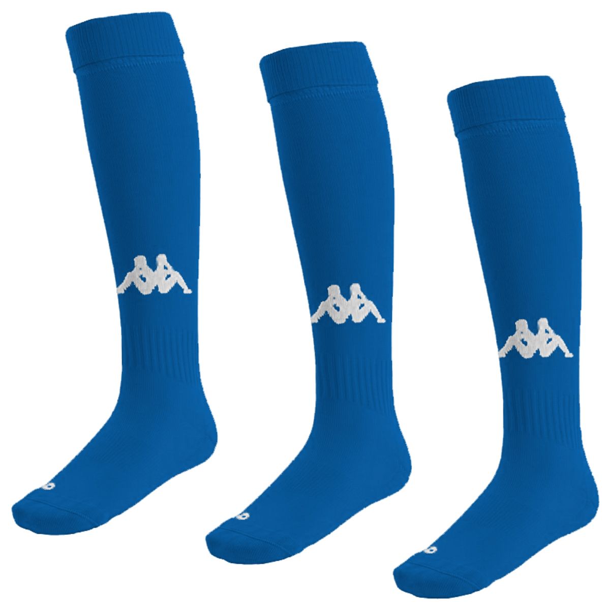 Chaussettes de foot Kappa Penao bleu royal/blanc
