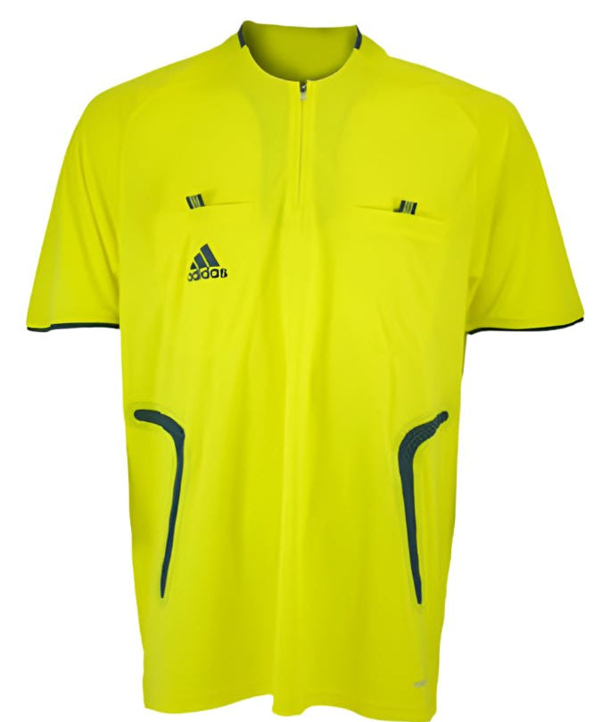 Maillot d’arbitre adidas Referee manches courtes jaune/gris
