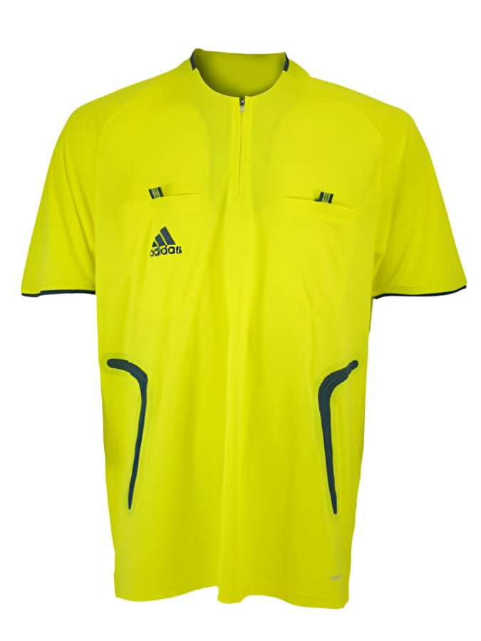 Maillot d’arbitre adidas Referee manches courtes jaune/gris
