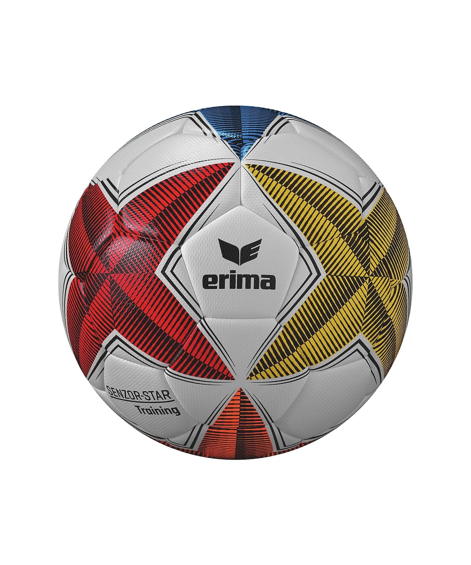 Ballon de foot Erima Senzor-Star Training blanc à motifs de couleur, taille 5 (7192507)