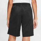 Short de foot Nike Dri-FIT Park III enfant noir, réf. BV6865-010, porté de dos