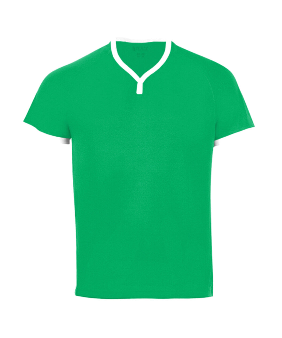 SOL’S Atletico 01177 933 vert/blanc – maillot manches courtes, vue de face