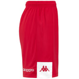 Short Kappa Daggo – Rouge/Blanc