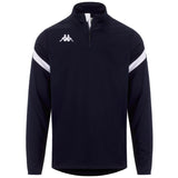 Sweat demi-zip Kappa Dolvole – Marine/Blanc