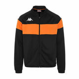 Veste zippée Kappa Dacone – Noir/Orange