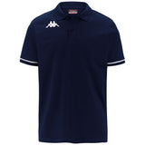 Polo Kappa Barli marine et blanc