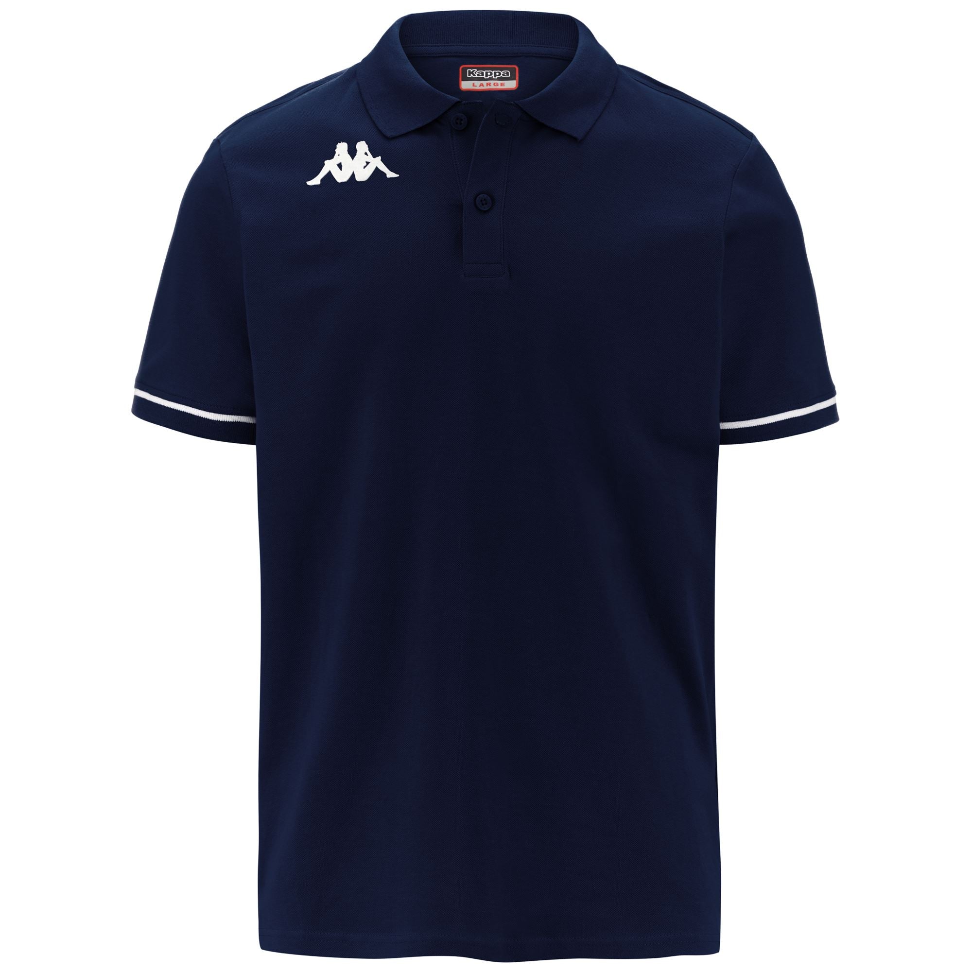 Polo Kappa Barli marine et blanc