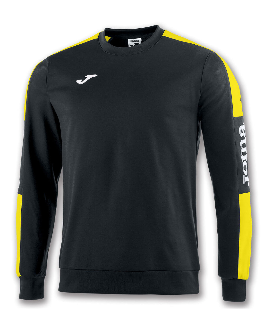 Sweat Joma Champion IV noir/jaune, réf. 100801.109 – vue de face