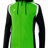 Veste d’entraînement à capuche Erima Razor 2.0 vert/noir/blanc – vue de face
