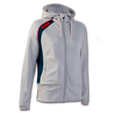 Sweat à capuche zippé Joma Elite V femme gris (900211.251) – vue de face