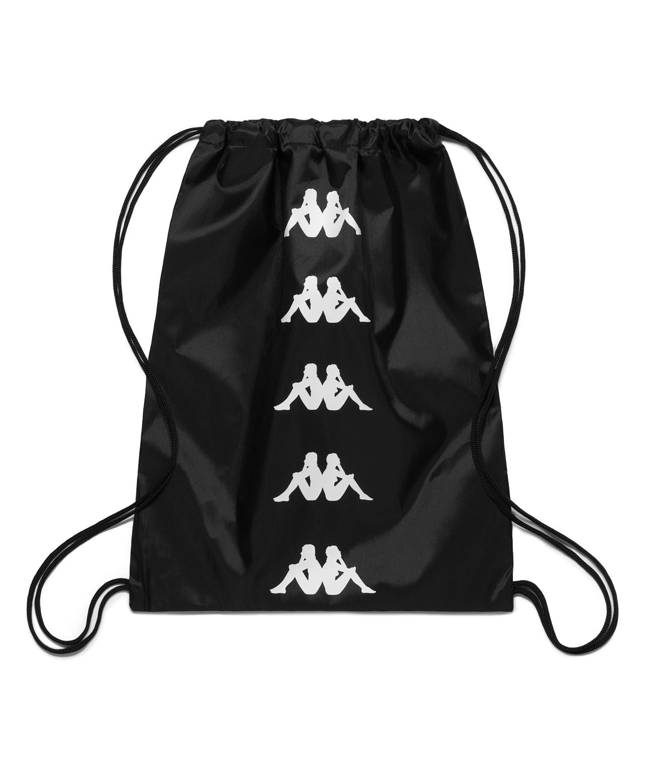 Sac à cordons Kappa Gysika noir