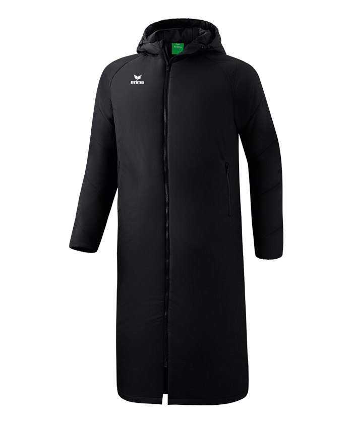 Manteau de stade Erima Team noir – vue de face
