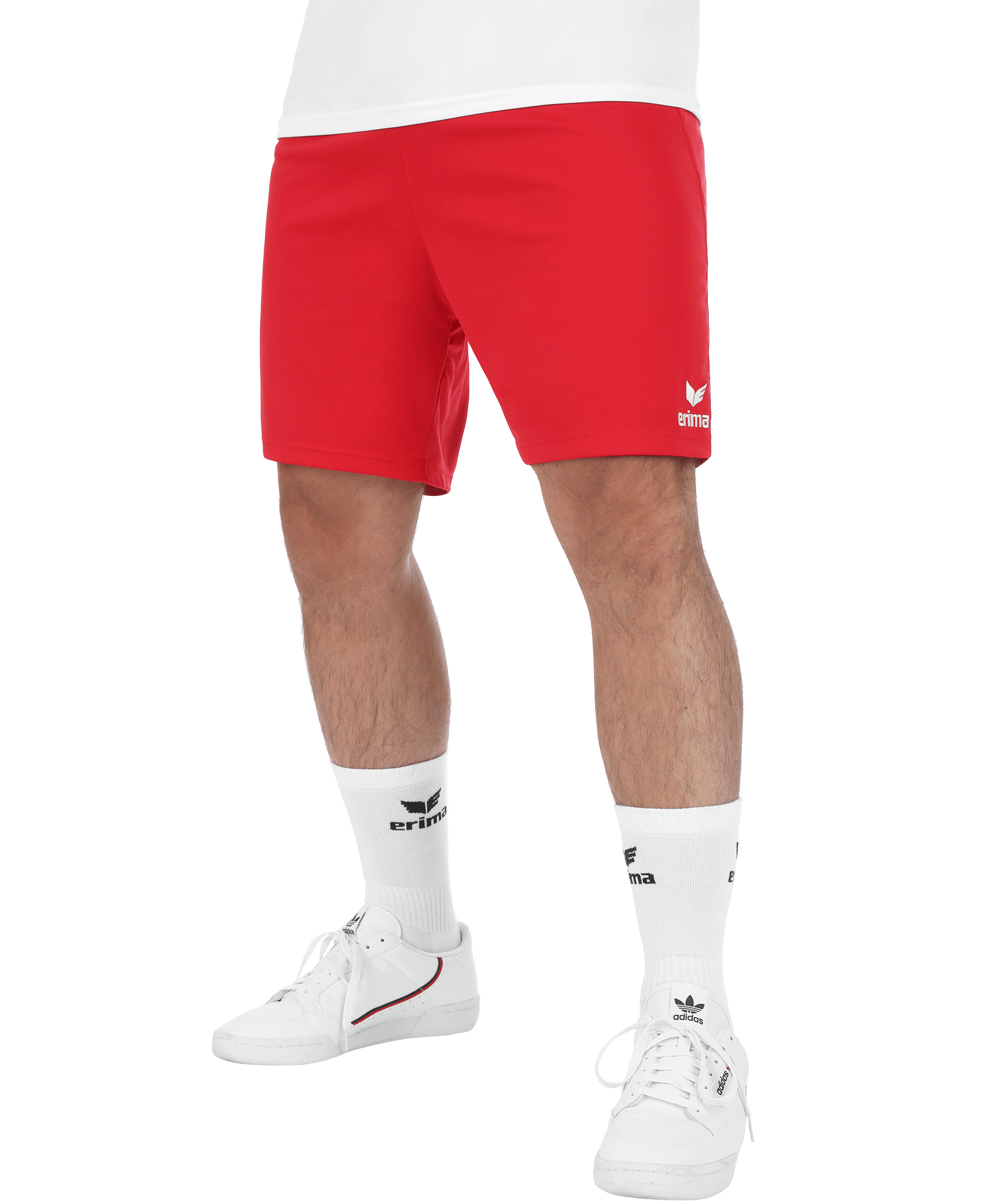 Short Erima Rio 2.0 rouge – porté