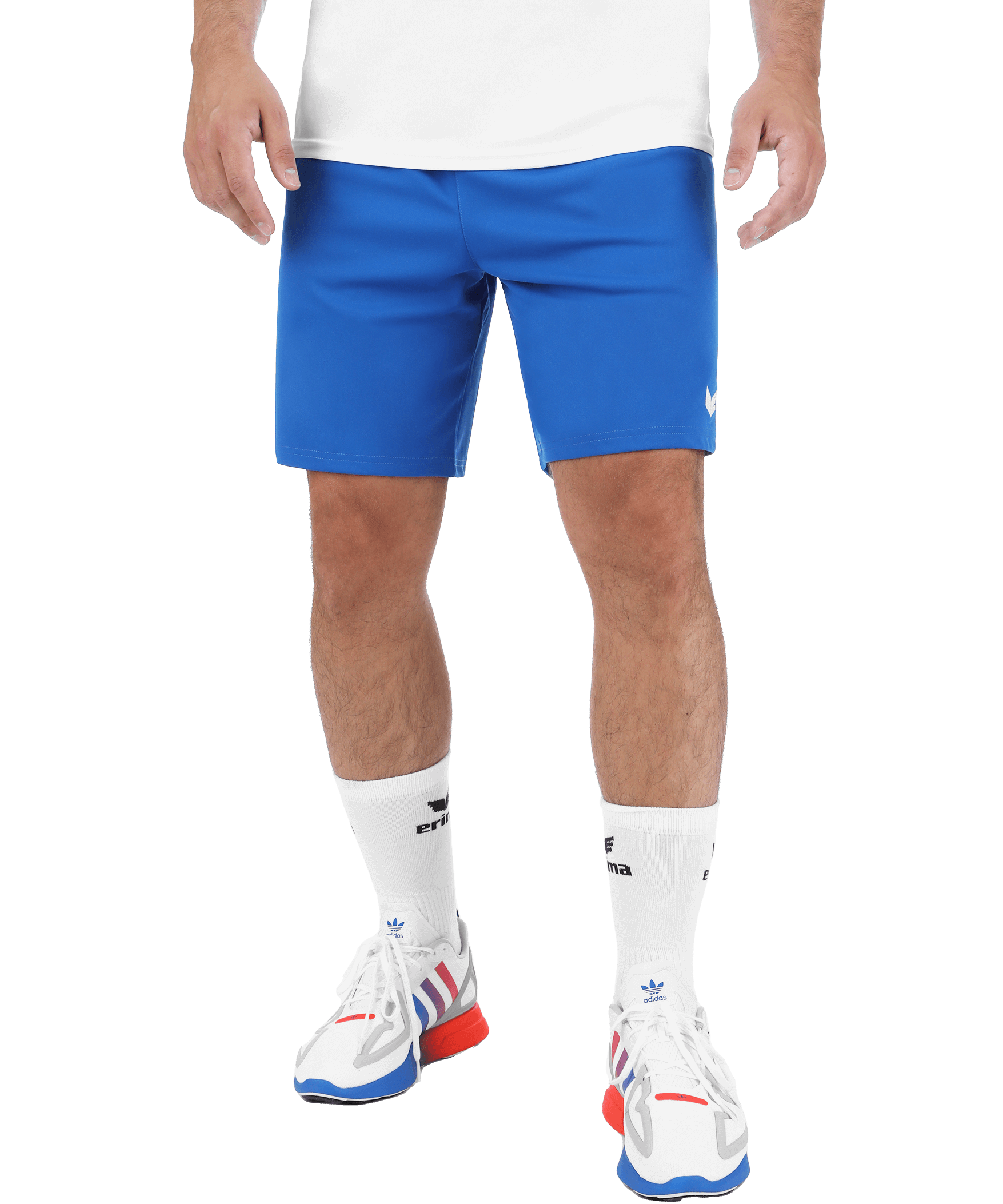 Short Erima Celta bleu royal – porté