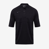 Maillot d’arbitre Nike Dry Referee manches courtes noir (AA0735-010) – vue de face, modèle présenté sans le marquage La Poste