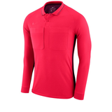 Maillot d’arbitre Nike Dry Referee manches longues framboise (AA0736-653) – vue de face, modèle présenté sans le marquage Coupe de Paris